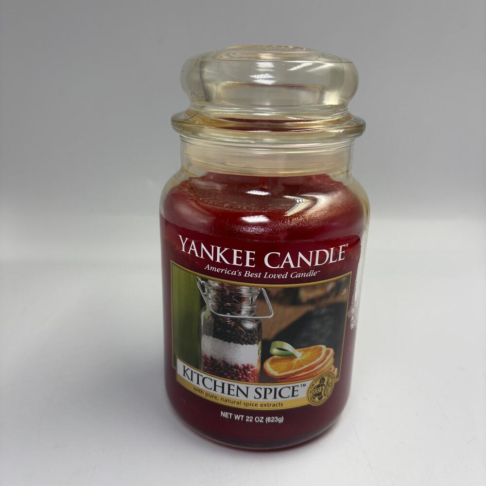 Yankee Candle Kitchen Spice 22 oz Large Jar Housewarmer Retired Unburned